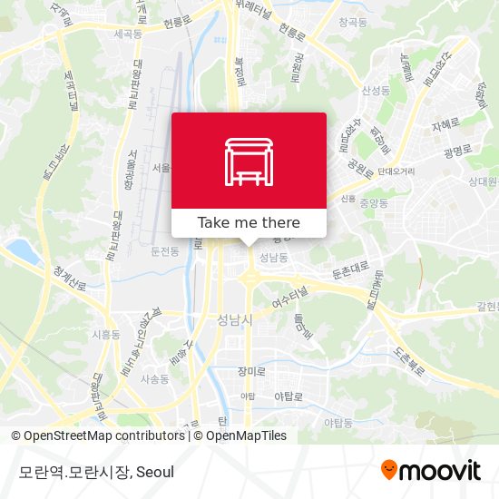 모란역.모란시장 map