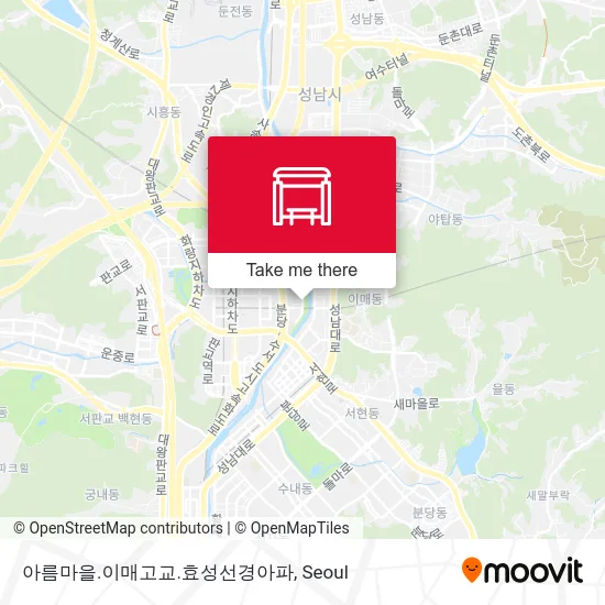 아름마을.이매고교.효성선경아파 map