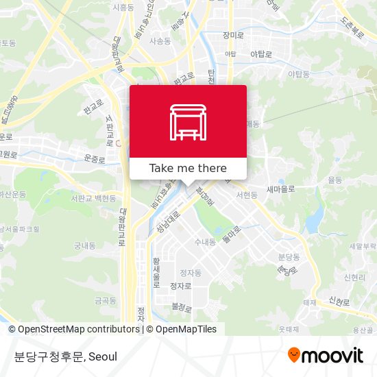 분당구청후문 map