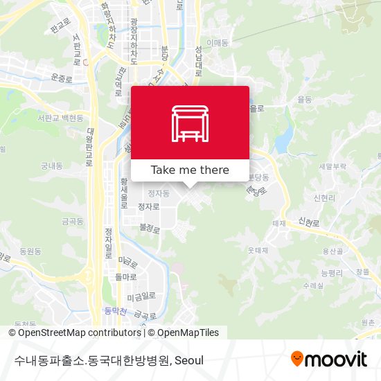 수내동파출소.동국대한방병원 map