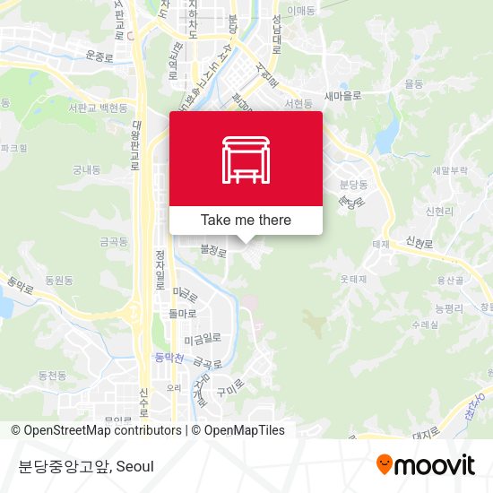 분당중앙고앞 map