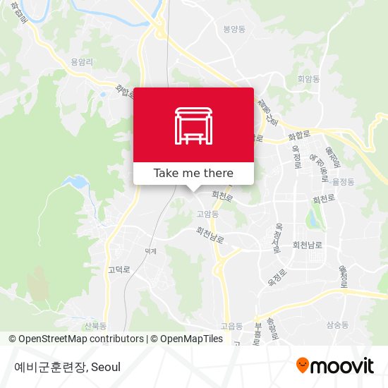 예비군훈련장 map
