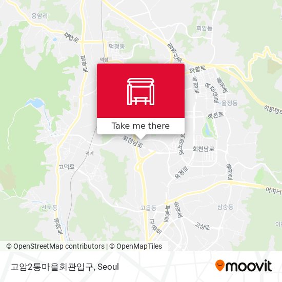고암2통마을회관입구 map