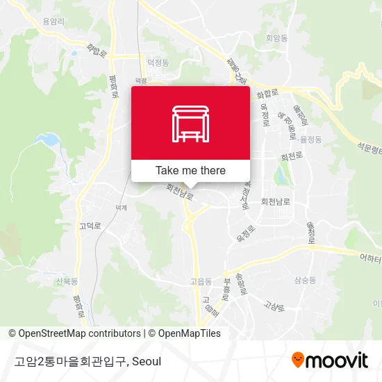 고암2통마을회관입구 map