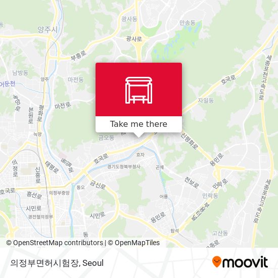 의정부면허시험장 map