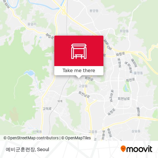 예비군훈련장 map