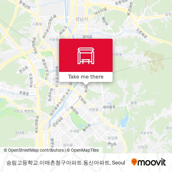 송림고등학교.이매촌청구아파트.동신아파트 map