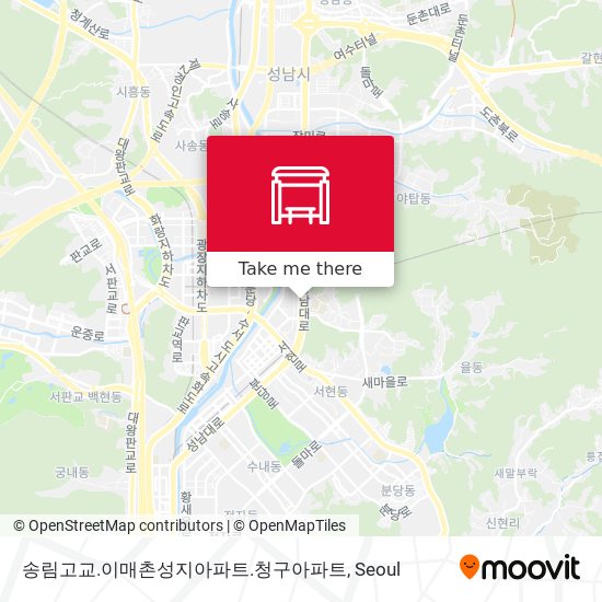 송림고교.이매촌성지아파트.청구아파트 map
