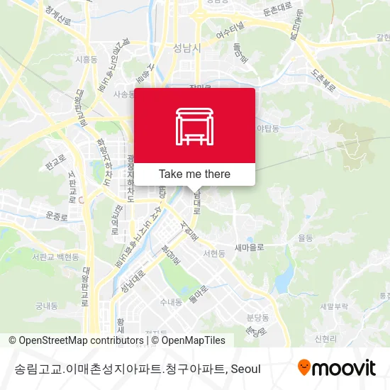 송림고교.이매촌성지아파트.청구아파트 map