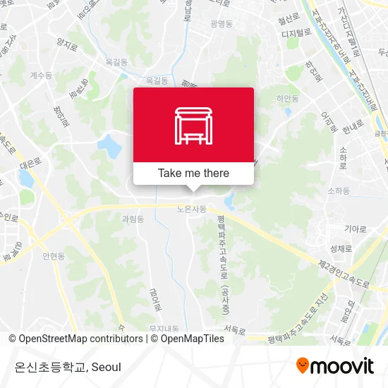 온신초등학교 map