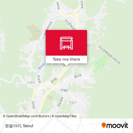 원팔야리 map