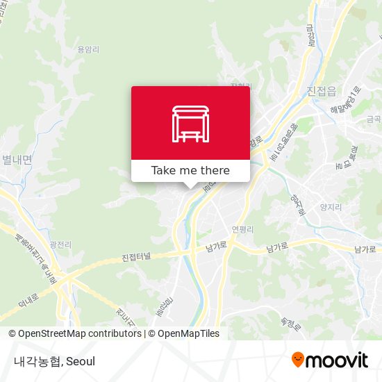 내각농협 map