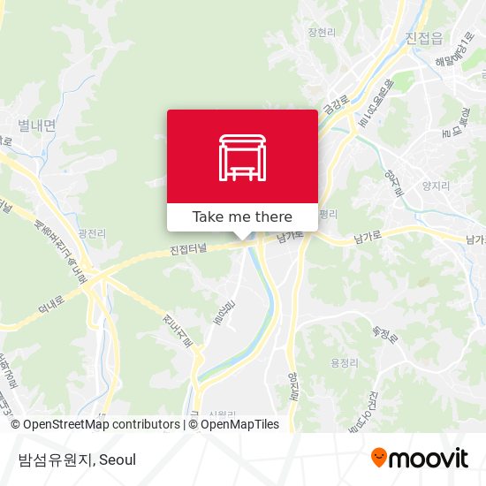 밤섬유원지 map
