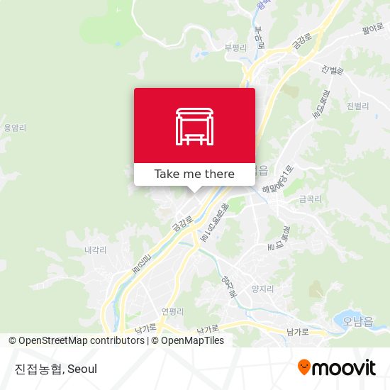 진접농협 map
