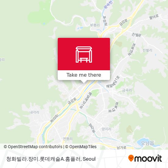 청화빌라.장미.롯데캐슬A.홈플러 map