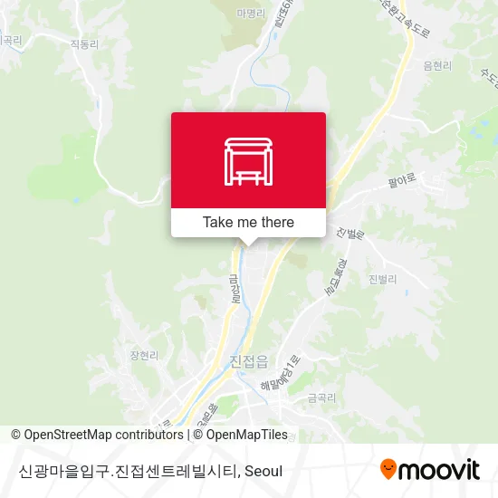 신광마을입구.진접센트레빌시티 map