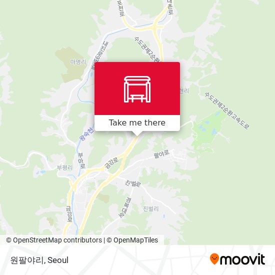 원팔야리 map