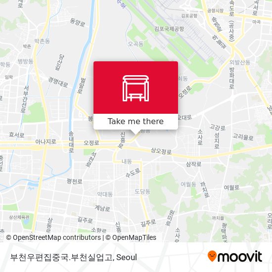 부천우편집중국.부천실업고 map