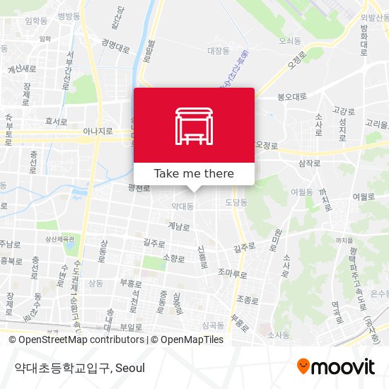 약대초등학교입구 map