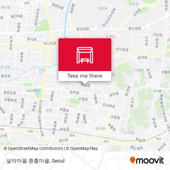 설악마을.중흥마을 map