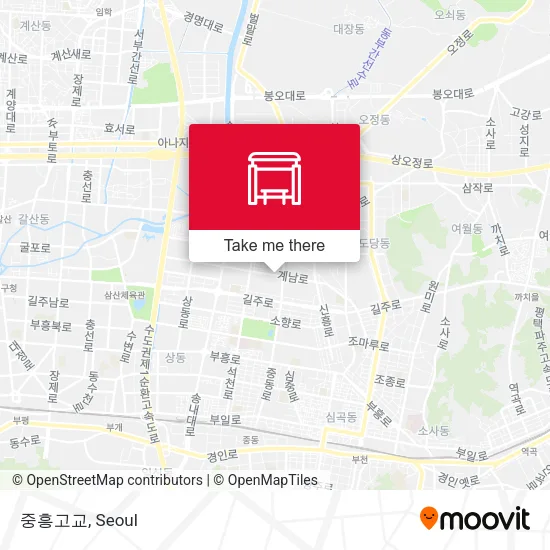 중흥고교 map