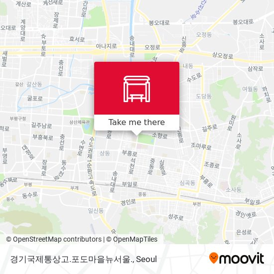 경기국제통상고.포도마을뉴서울. map