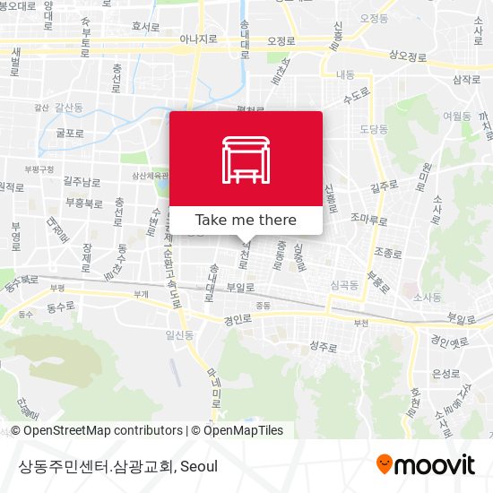 상동주민센터.삼광교회 map
