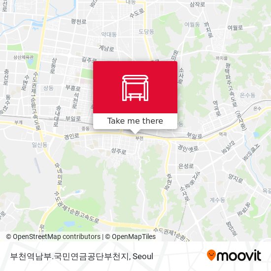 부천역남부.국민연금공단부천지 map