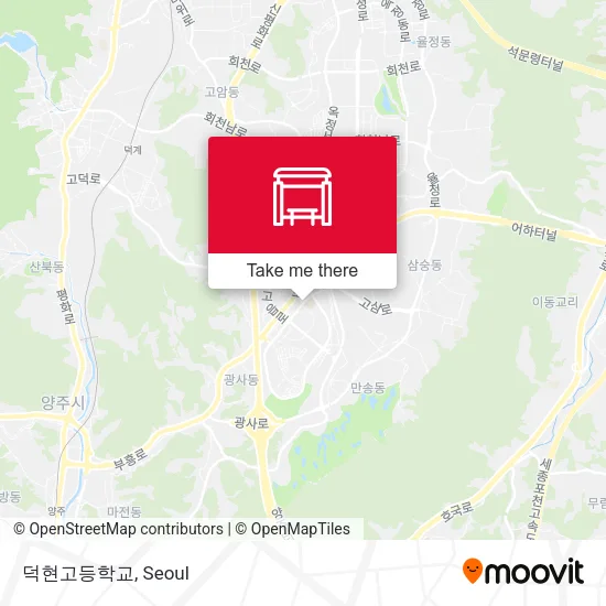 덕현고등학교 map