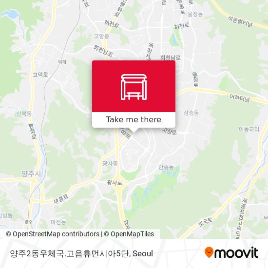 양주2동우체국.고읍휴먼시아5단 map