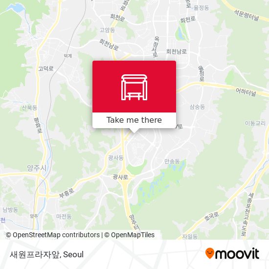 새원프라자앞 map