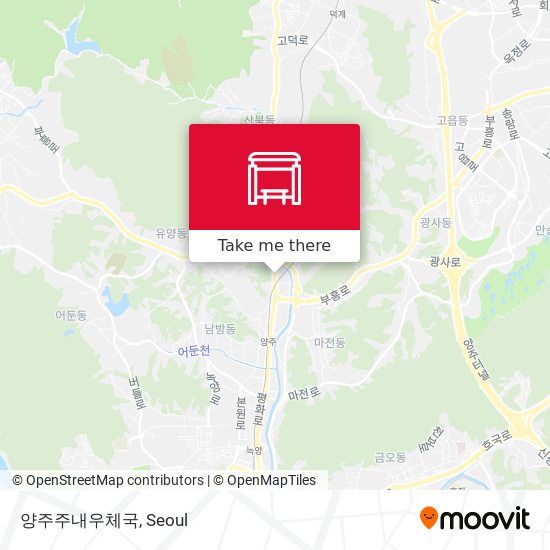 양주주내우체국 map