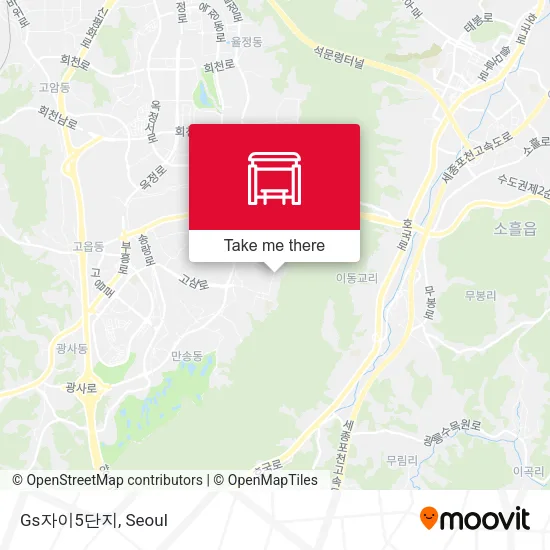 Gs자이5단지 map