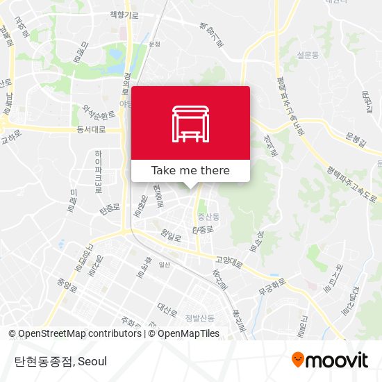 탄현동종점 map