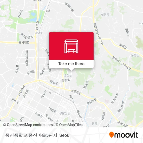 중산중학교.중산마을5단지 map