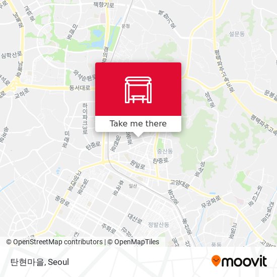 탄현마을 map