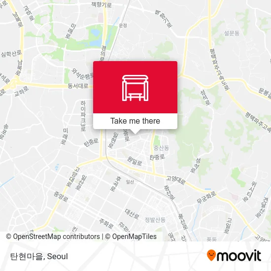 탄현마을 map