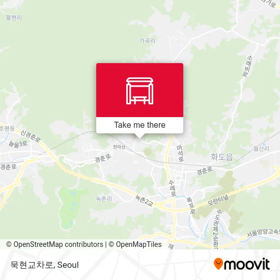 묵현교차로 map