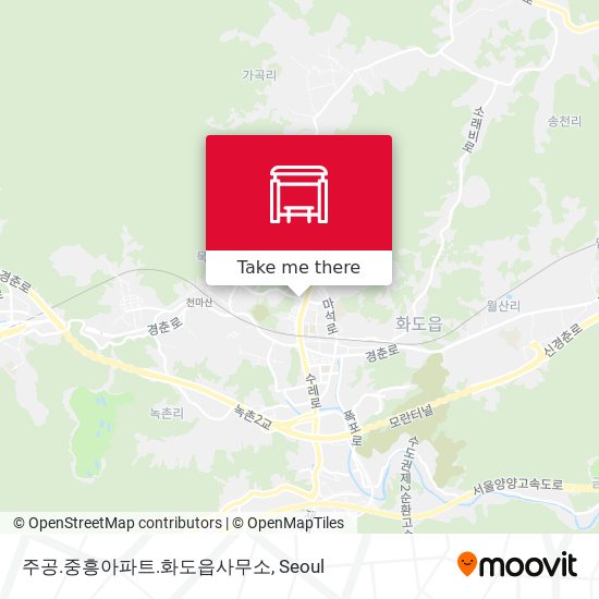 주공.중흥아파트.화도읍사무소 map