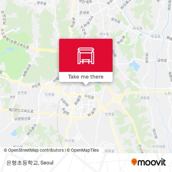 은행초등학교 map