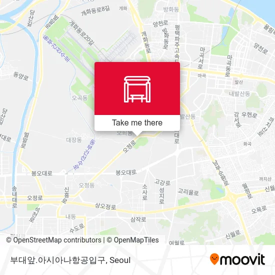 부대앞.아시아나항공입구 map