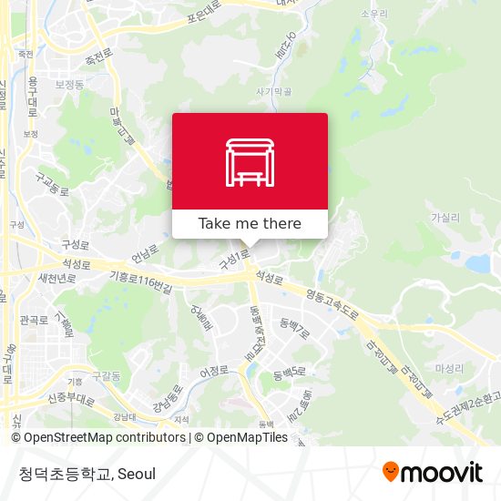 청덕초등학교 map