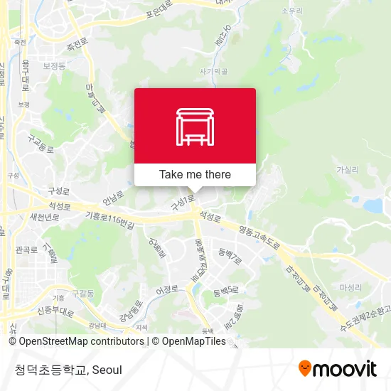 청덕초등학교 map