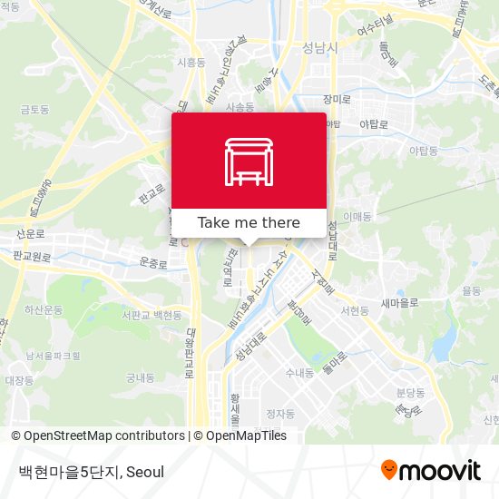 백현마을5단지 map