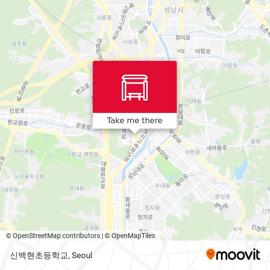 신백현초등학교 map