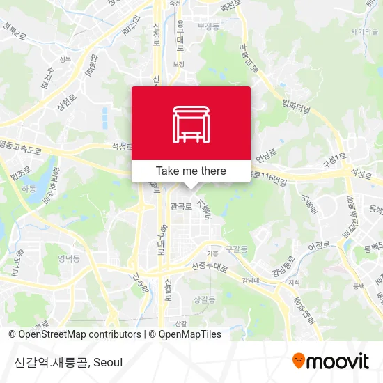 신갈역.새릉골 map