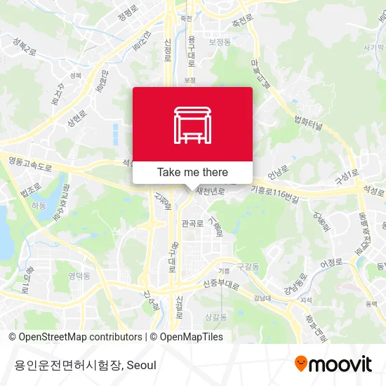 용인운전면허시험장 map