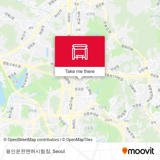 용인운전면허시험장 map