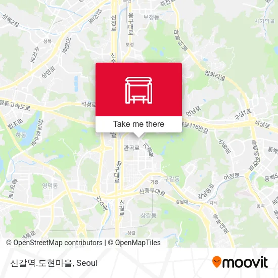 신갈역.도현마을 map