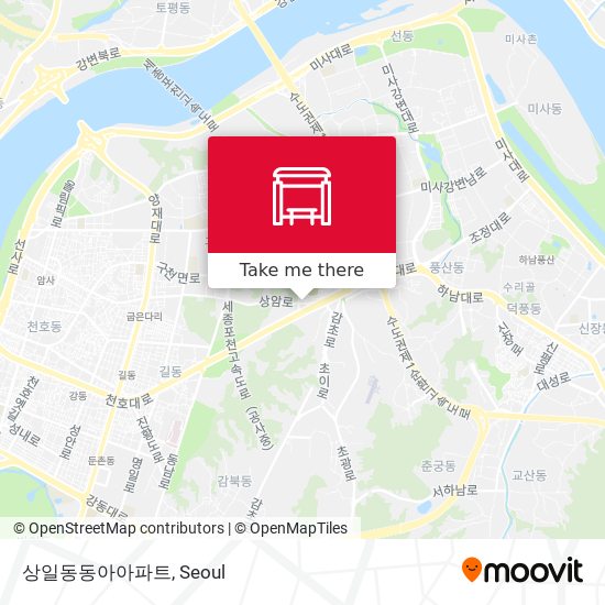 상일동동아아파트 map